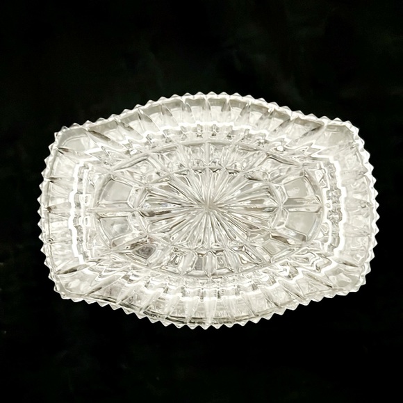 Crystal Trinket Box~With Lid / Vintage - Picture 3 of 9